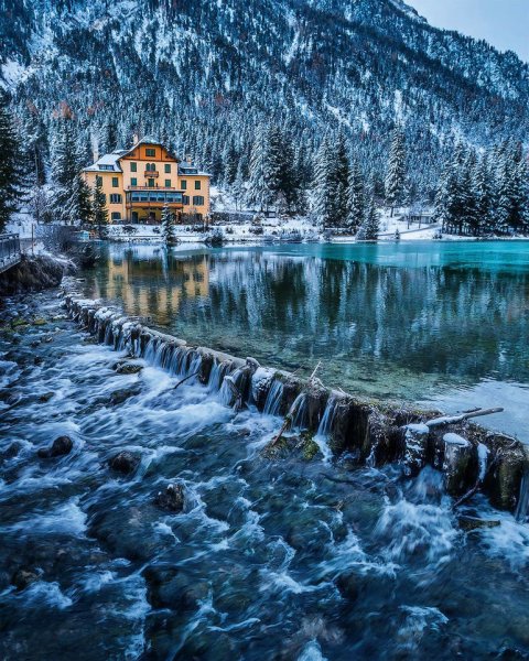 Доломиты Италия зима