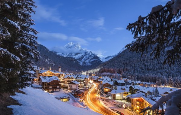 Италия деревни в горах зима