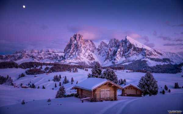 Доломитовые Альпы Италия зима