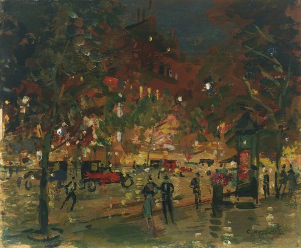 Константин Коровин ночной Париж