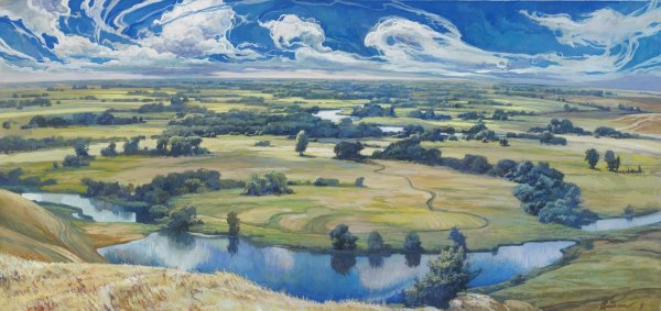 Аполлинарий Васнецов. Оренбургская степь