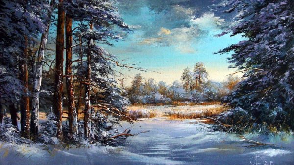 Картины пейзажи Леднев Александр