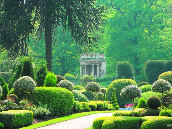 Англия парк Викторианский сад