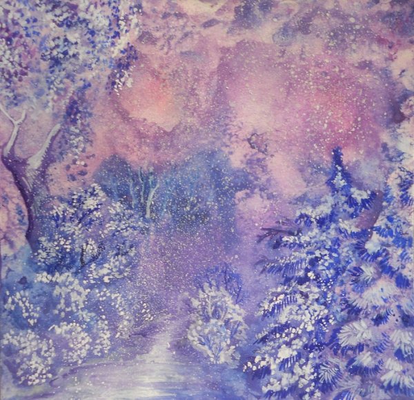 Рисование в технике набрызг