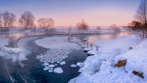 Зимний пейзаж Алексея Угальникова Белоруссия