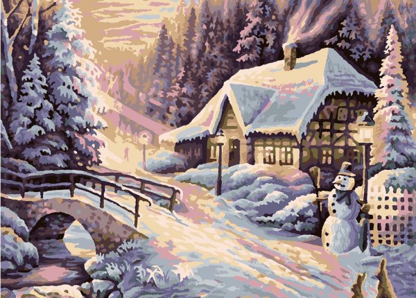 Художник Владислав Лебедько картины зима