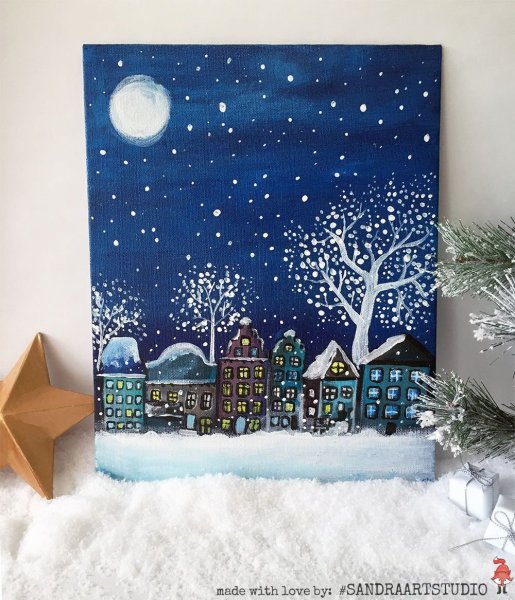 Ель живопись