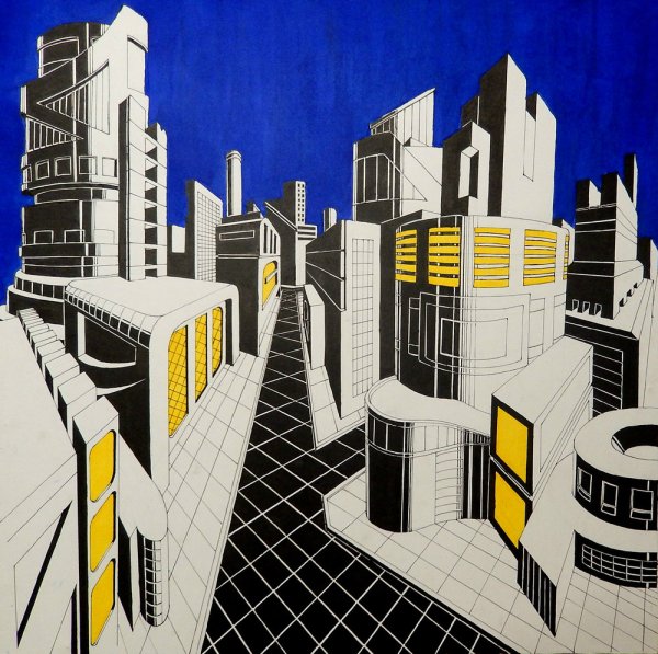 Декоративный архитектурный пейзаж