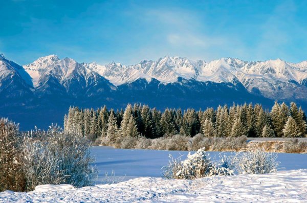 Горы Саяны Аршан зима