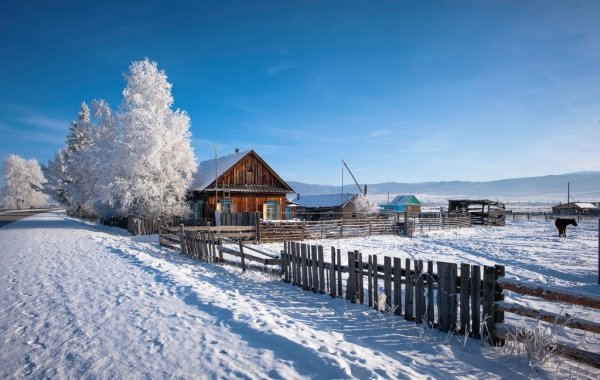 Максимиха в Бурятии зимой