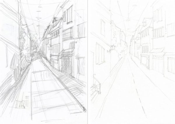 Городской пейзаж в перспективе