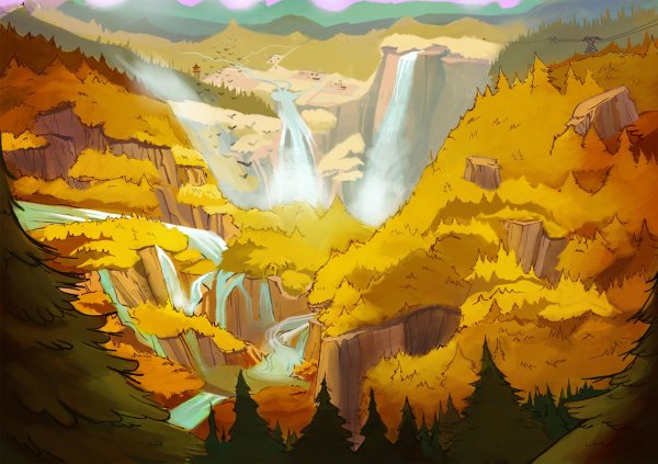 Пейзажи из Гравити Фолз