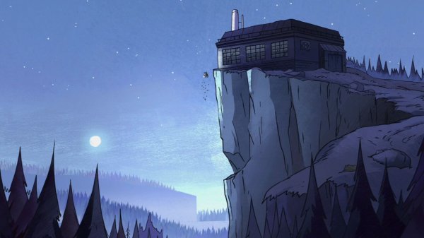 Гравити Фолз ночной лес