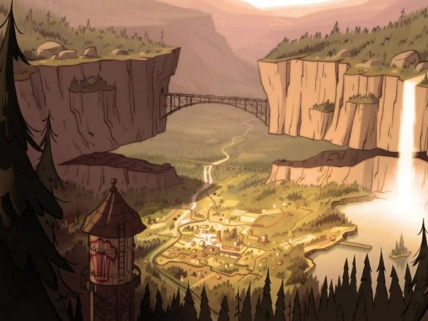 Портал Гравити Фолз чертеж