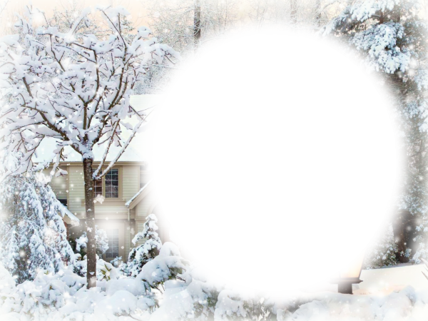 Зимние рамки для фотошопа