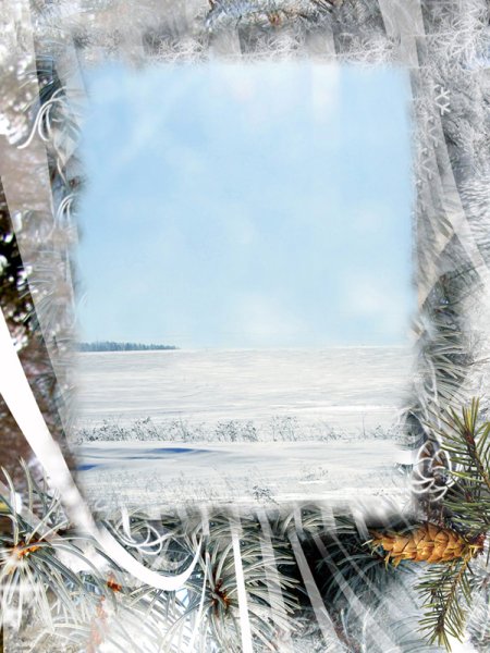 Зимняя рамка