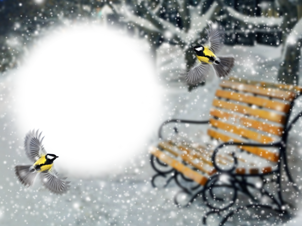 Зимняя рамка для текста