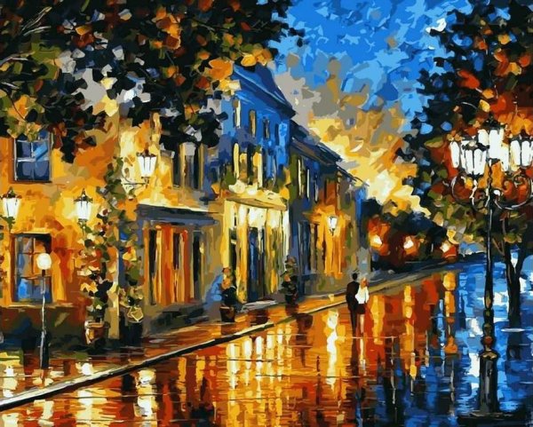 Леонид Афремов Вечерний город