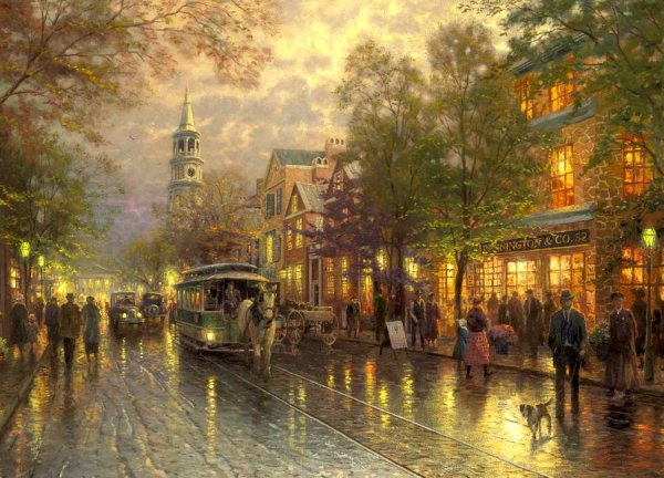 Томас Кинкейд пейзажи Нью Йорка