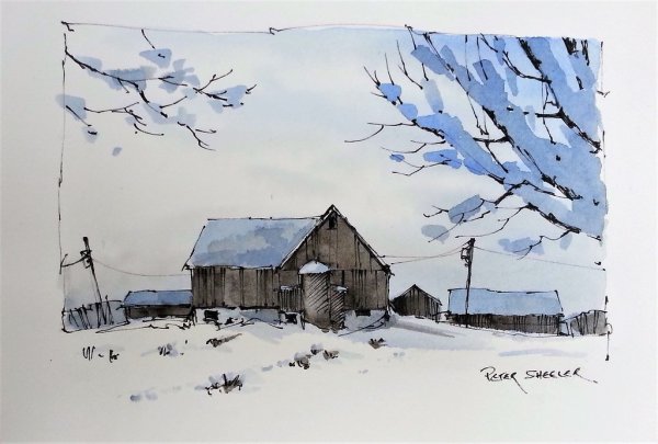 Акварельные пейзажи Питер шиилеер