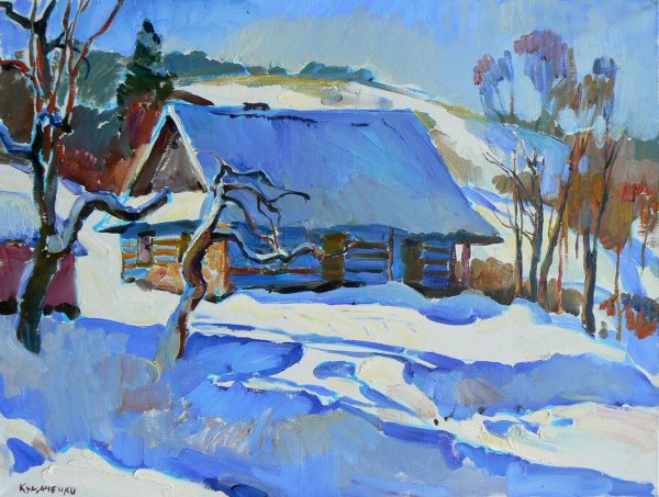 Коровин Лунная ночь зима 1913