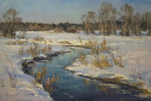 Шишкин и.и. «зима в лесу. Иней» Серов в.а. «зима в Абрамцево»