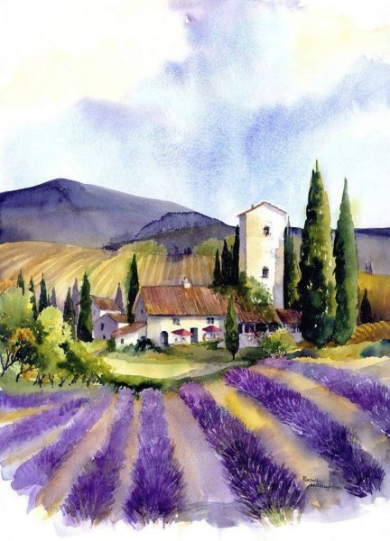 Rachel MCNAUGHTON акварель пейзажи