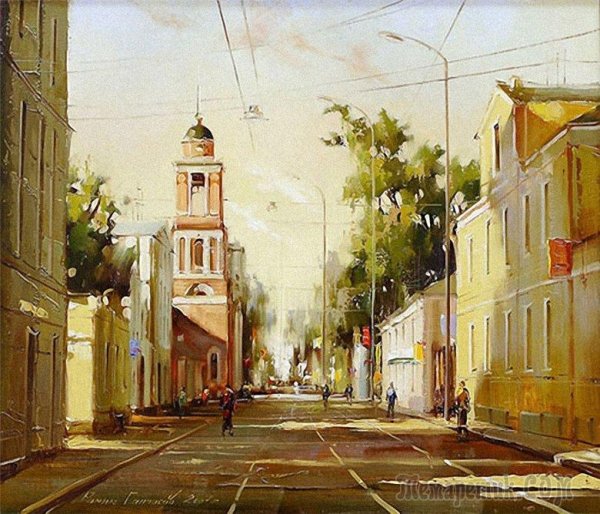 Картина Гермашева улица Арбат