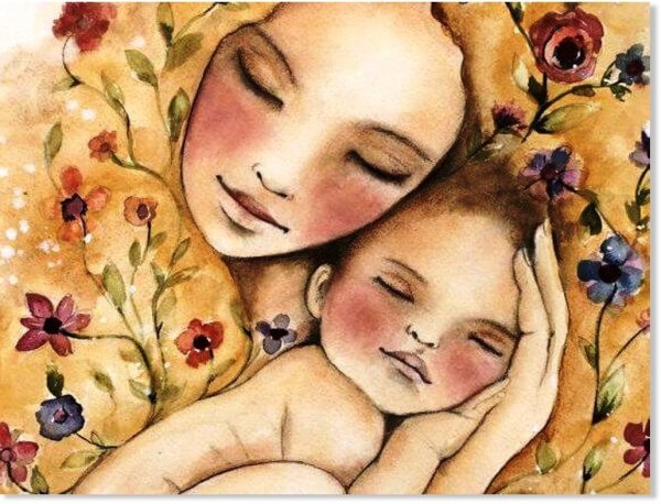 Claudia Tremblay картины мать и дитя