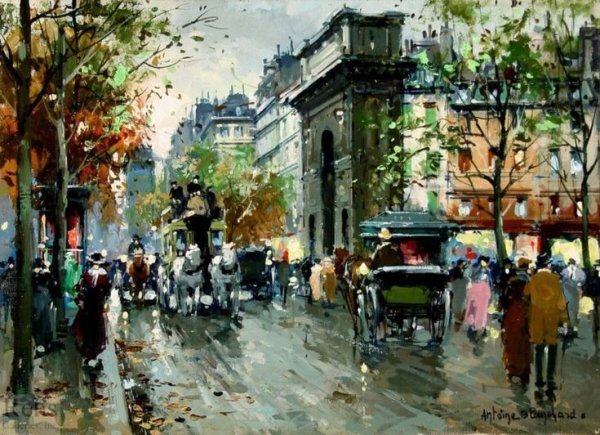 Бульвар Монмартр в Париже Писсарро