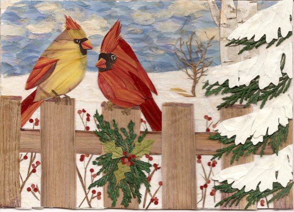 Букет на зимнем окне