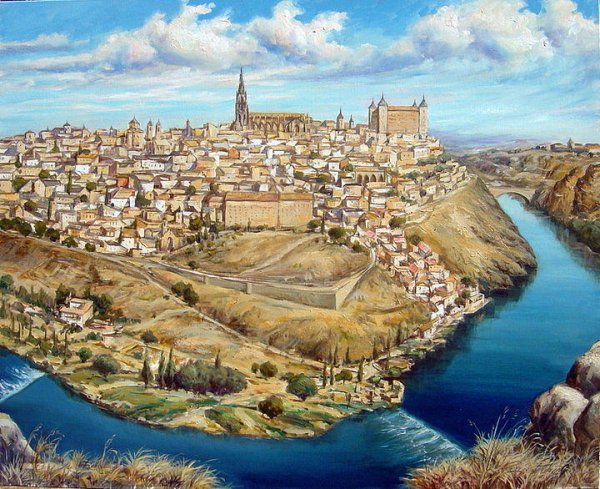 Испания Эль греко вид Толедо