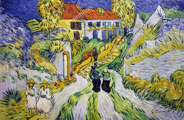 Картина Винсента Ван Гога пейзаж в овере после дождя