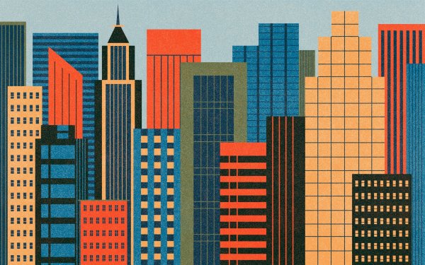 Нарисованный город