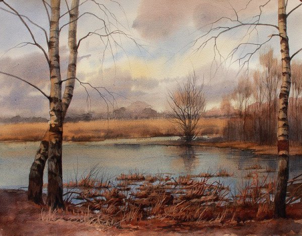 Репродукция Саврасова поздняя осень