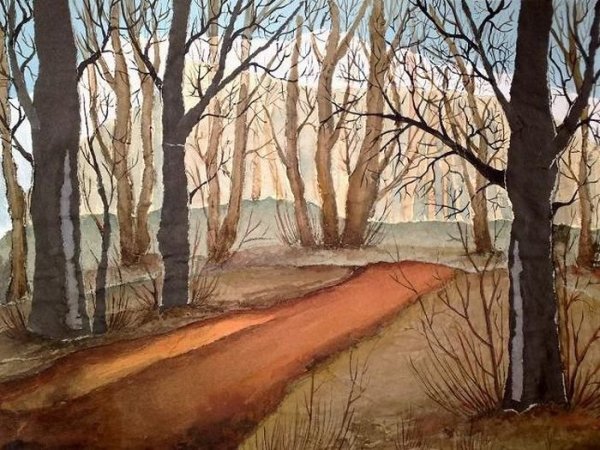 Поздняя осень иллюстрации