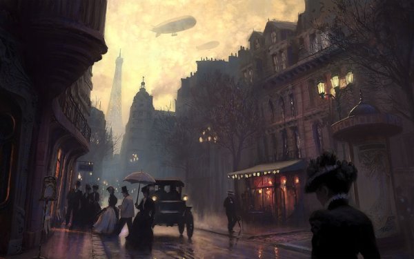 Викторианский Лондон стимпанк