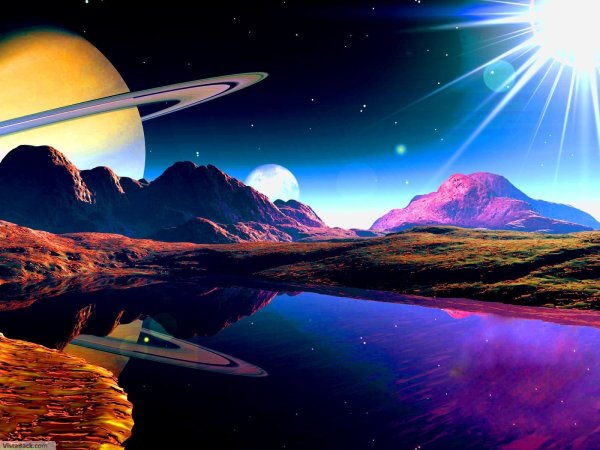 Космические пейзажи на земле