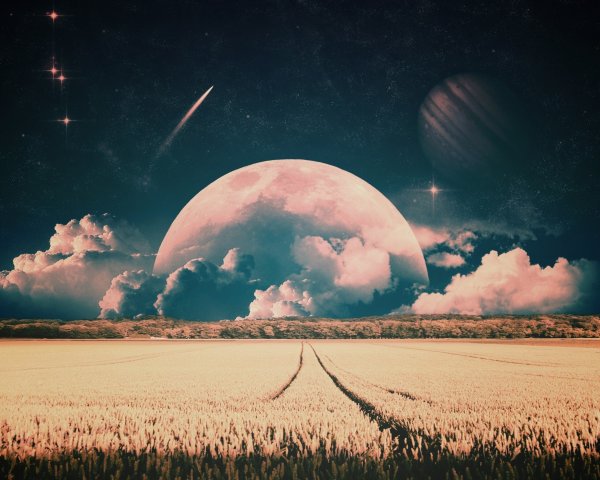 Небо с планетами