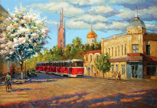 Дмитрий Спирос городской пейзаж