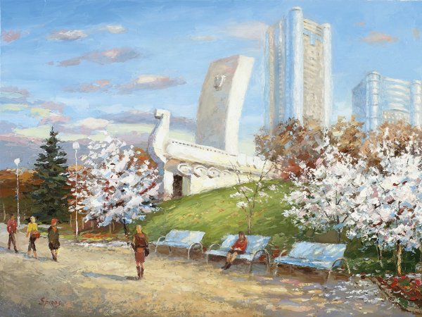 Самарские пейзажи картины Дмитрия Спироса