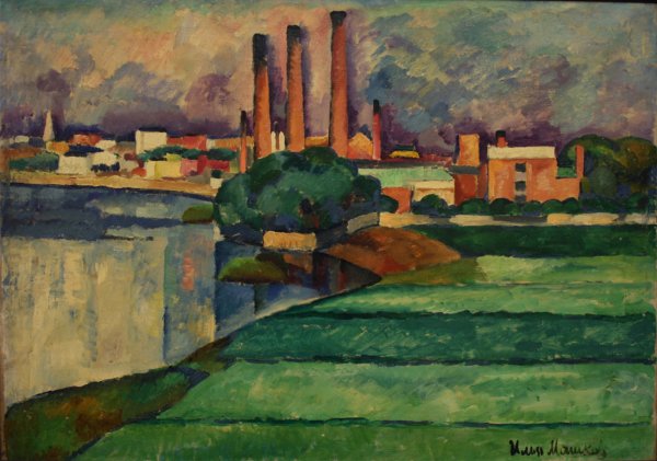 1911 Городской пейзаж. Машков Илья Иванович