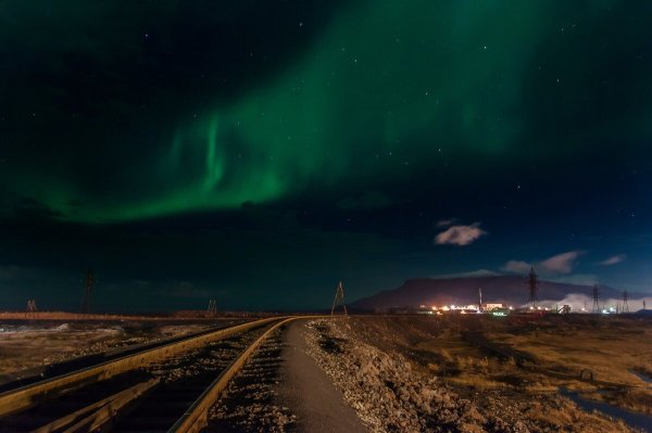 Норильск Северное сияние