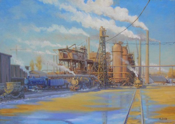 Жуган в .а.Индустриальный пейзаж