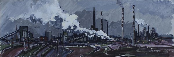 Индустриальный пейзаж Лукия Мурина