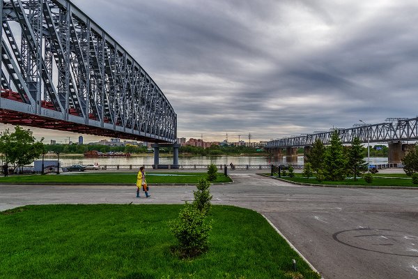 Пейзаж города Новосибирска