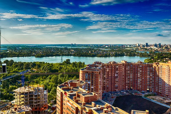 Пейзаж города Новосибирска