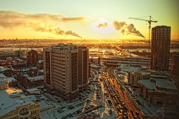Пейзаж города Новосибирска