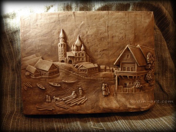 Уличный пейзаж карандашом