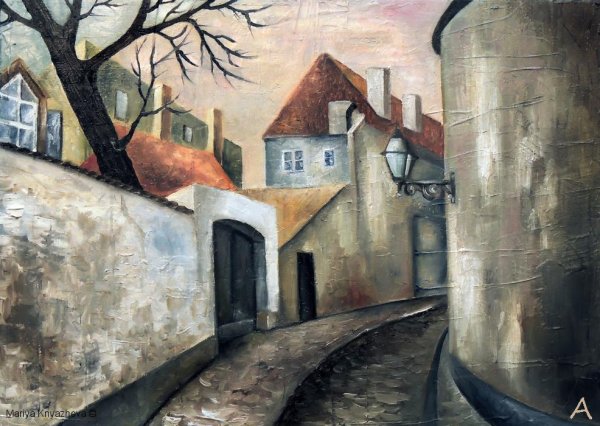 Роспись стен городской пейзаж